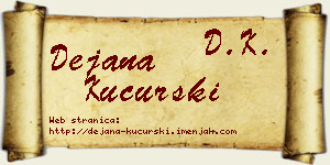 Dejana Kucurski vizit kartica